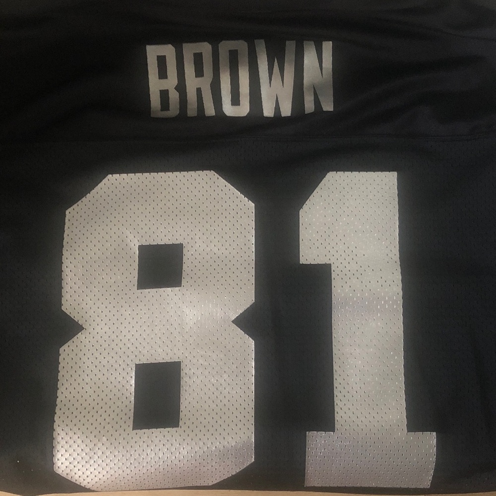 Raiders Jersey Nike Team Sports Label with Red and Black #81 Brown xxl Tim Brown